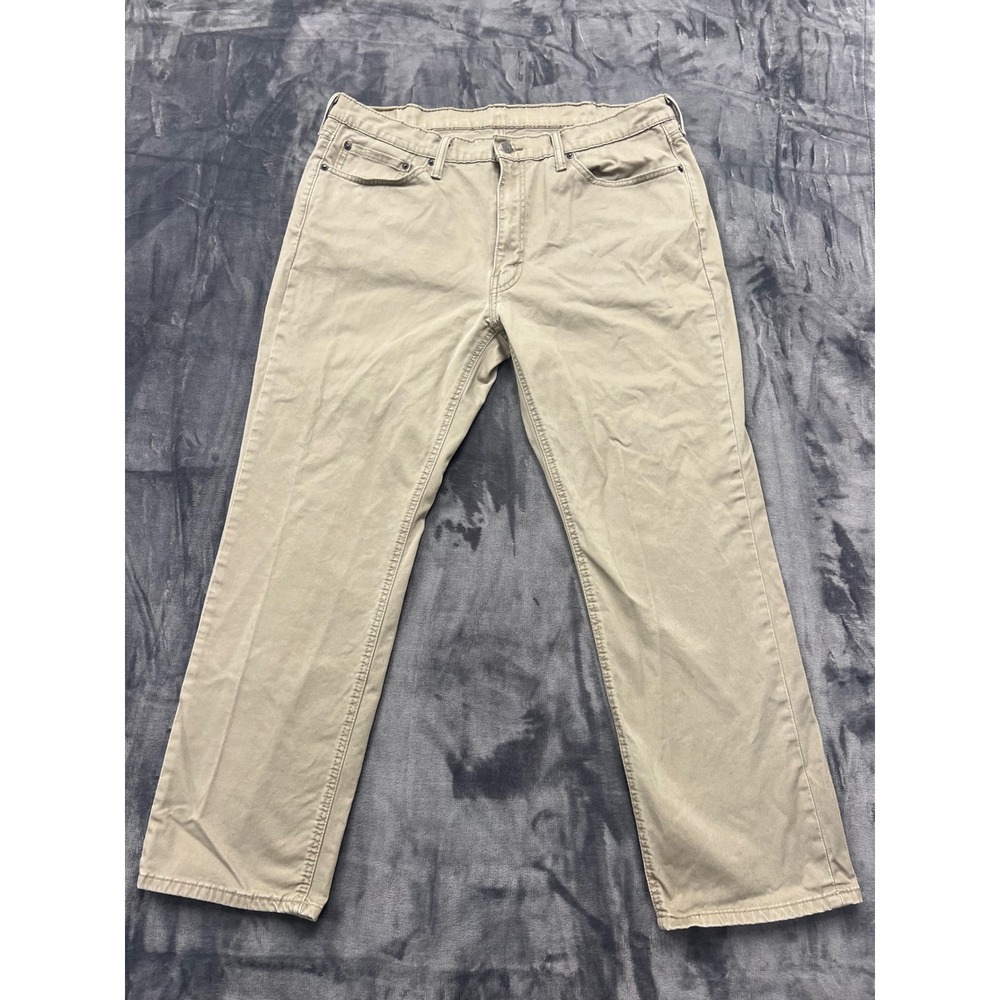 Levi's 541 Athletic Taper Pants Mens 38x30 Khaki Tan Cotton Stretch Twill Dad